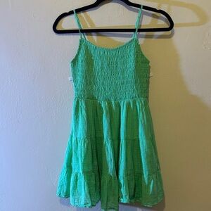 Green Sleeveless Women's Dress